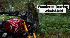 Fit For Triumph Speed 400 Wandered Touring Smoked Screen Windshield Kit - SPAREZO